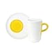 Kahla Touch Macchiato Mug with Saucer Yellow