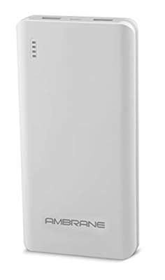 Ambrane Plush PP-2000 20000mAH Polymer Power Bank (White)