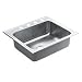 25 X 22 4 Hole 1 Bowl Stainless Steel Sink