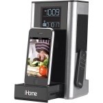 New Kitchen Timer Fm Alarm Clock Speaker System Ipod Iphone Dock Dual Indep ....