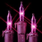 Purple 100 Light Black Wire Set