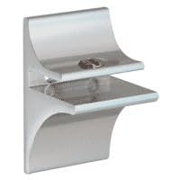 CRL Chrome Anodized Aluminum Display Glass Shelf Bracket for 1/4 Glass