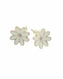 PilgrimBabushka & Bloom Off White and Gold Earrings
