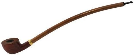15" Shire Pipes Curved Pear Rosewood Tobacco Pipe w/ Long Stem by Shire Pipes