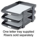 Produkt-Bild: Rexel Agenda Classic 35 Briefablage stapelbar (Innenma&szlig; BxTxH 382 x 246 x 35 mm) dunkelgrau