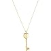 Genuine IceCarats Designer Jewelry Gift 14K Yellow Gold Key Heart Locket. 46.75Mm X 15.00Mm Key Heart Locket In 14K Yellow Gold