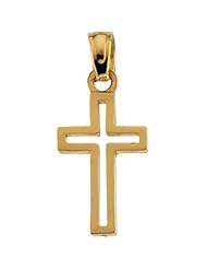 Youth Cross With 15" Chain 14K Gold Yellow 19657