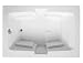 Forum Drop-In Air Bath Tub - End Drain - System II - White