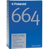 Polaroid 664 Black & White Coaterless Film, Twin Pack (20), ISO 100, 3 ¼ x 4 ¼ in.