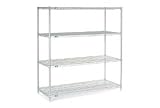 Nexel Stainless Steel Wire Shelving 60W X 24D X 63H