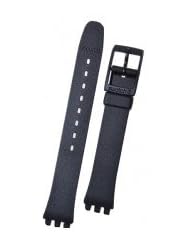 Genuine Swatch Classic Something New Black Resin Watch Band With 14mm Fitting