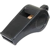 1 3/4 Black Plastic Whistle - 3 Dozen
