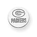 Sterling Silver Green Bay Packers Logo Round Tie Tac