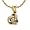 Diamond Love-Knot Pendant in 14K Yellow Gold with 16in. chain