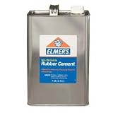 Elmer's Products Inc Products - Rubber Cement, Acid-free, Photo Safe, 32 oz, Clear - Sold as 1 EA - Rubber cement offers a natural rubber formulation that spreads easily. The ability to reposition work makes it ideal for projects that require accurate placement. Excess glue rubs off cleanly, and shows no wrinkles as it dries. Rubber cement is acid-free and photo-safe. Metal can has a screw-on