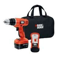 Black & Decker GCO14SFB 14-Volt NiCad 3/8-Inch Cordless Drill/Driver with Storage Bag and Stud Sensor