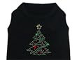 Christmas Tree Rhinestone Holiday Dog Shirt Size Small