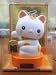 Lucky Cat Nohohon Solar ECO Japan Figure Orange_s-1
