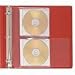 CD Jewel Case Ring Binder Storage Pages, 2 CDs/Case, Clear (CLI61968) Category: CD and DVD Media Management