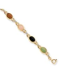 Sterling Silver & Vermeil Scarab Bracelet QG19-7"
