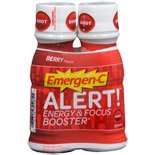 Emergen-C Energy ALERT & Focus Booster Shot, Berry, 2.5 oz x 2-Pack (Pack of 3)
