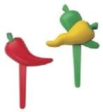 More Chili Pepper Cupcake or Food Picks - 12ct