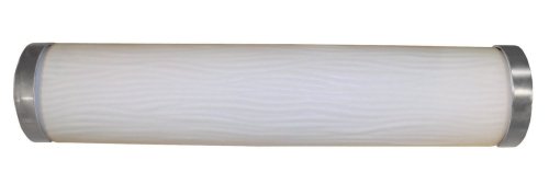 American Fluorescent FUV217SNE8 Fusion Vanity Light, Satin Nickel Finish, 25-Inch