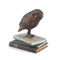Achla Designs Rustic Bronze Brass Garden Owl Statue