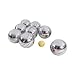 Set of 8 Polished Alloy Chrome Boules Bocce set in Wood Case.