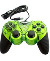 CellularFactory: USB 2.0 PC Dual Double Shock Controller(Black & Green) for Dell computer