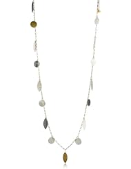 GURHAN "Willow" Silver with High Karat Gold Accents Dangling Necklace