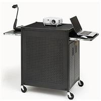 Bretford Basics Mobile 19 Rack Mount Technology Cart TC15-BK - Cart for projector / notebook / camera - steel - black