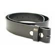 MENS/WOMENS BLACK LEATHER BELT FOR BUCKLES