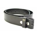 MENS/WOMENS BLACK LEATHER BELT FOR BUCKLES