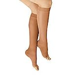 Select Support Sheer Open Toe Firm Support Knee Highs