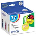 Epson T077920 77 High Capacity Color Ink Cartridges Multi-Pack