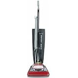 Electrolux Sanitaire Heavy-Duty Commercial Upright Vacuum, 17.5lbs, Chrome/Red