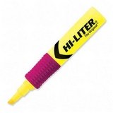 Hi-liter comfort grip highlighter, fluorescent yellow ink - Same Day Shipping (orders by 3 pm), Next Day Delivery (in most cases)