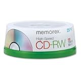 Memorex Products - CD-RW, 8x to 12x, 700MB/80min, 80 High Speed, 25/PK - Sold as 1 PK - CD-RW High Speed media is designed to be compatible with 8X to 12X computer CD Rewriters. High Speed blank media is ideal for hard drive backup, authoring and archivin