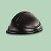 Rubbermaid Black Half Round Lid For Base Model 3520