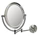 Zadro Elegant Oval Lighted Wall TOUCH Satin Nickel Mirror 1X 8X with TOUCH Base