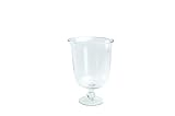 Keep It Simple With Katie Brown Glass Pedestal Hurricane Candle Holder 6.5-inch by 8.5-inch