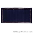 Woodfield Blue Contemporary Rectangular Wool Rug 22" x 44"