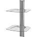 Omnimount Tria 2 P 2-Shelf Wall Furniture (Platinum/Clear)