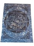 Blue Tie Dye Dragonflies Tapestry (58x86 Bed Sheet Throw Bed Cover Table Cloth Sofa Couch Cover)