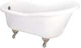 60-inch Acrylic Slipper Clawfoot Bath Tub by Elizabethan Classics