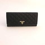 プラダ(PRADA) キルティング長財布 ブラック(1M1132) 並行輸入