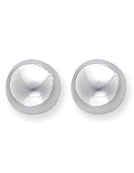 Sterling Silver 18mm Half Ball Earrings QE3495"