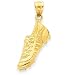 14k Polished Open-Backed Jogging Shoe Pendant 14k Polished Open-Backed Jogging Shoe Pendant