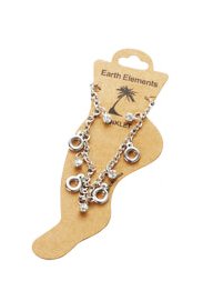 Diamond & Doughnut Dangle Anklet - Dangle New Port Anklet